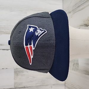 New England Patriots NFL New Era 9FIFTY  gray blue logo baseball hat cap